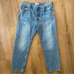 Everlane The Relaxed Straight Fit Jeans In Blue Women’s Sz 30 Reg Organic Cotton